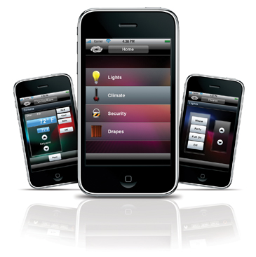 home automation control on iphone from crestron